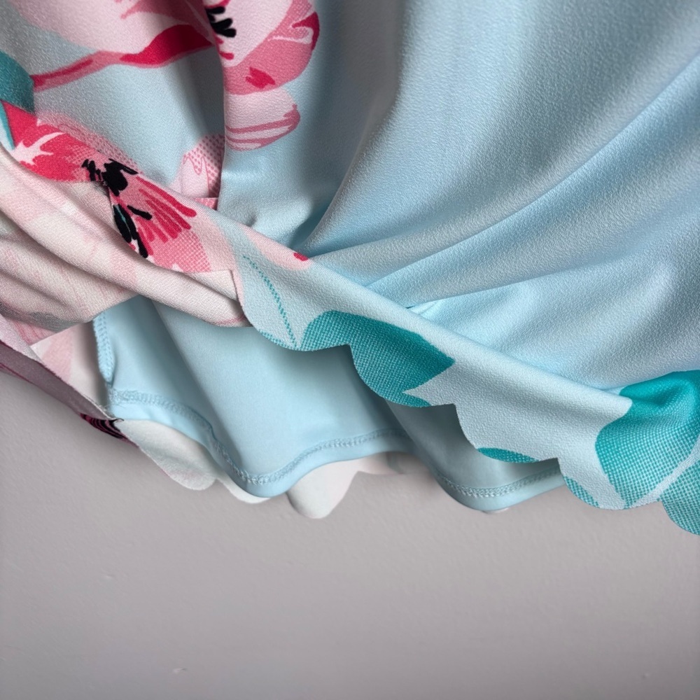 NWT Candie's Light Blue and Pink Floral Dress size Medium - Picture 3 of 8